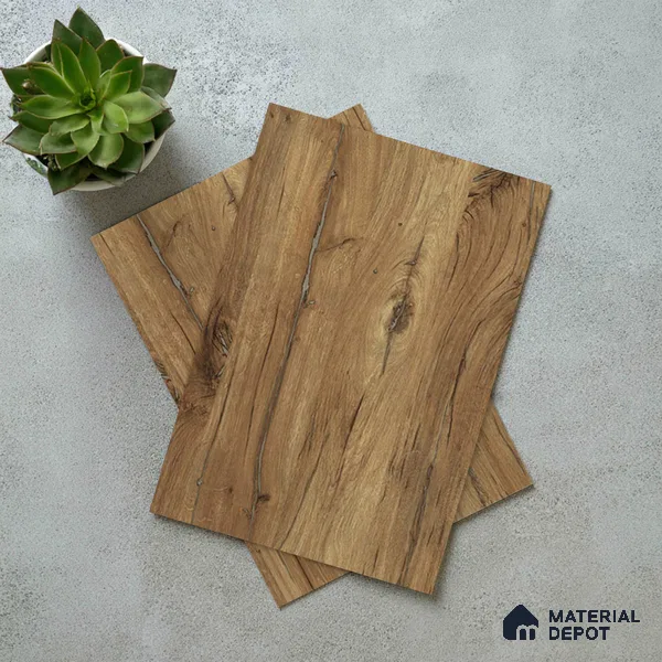 Wooden Look LM 02891 Light Natural Oak 8 ft x 4 ft Metallic Finish Decorative Laminate - 1 mm | Suitable for TV Unit, Wardrobe, Kitchen Cabinets