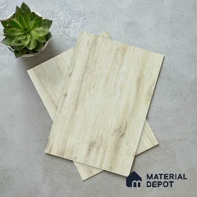 Beige Marble Look LM 02931 Cuneo Oak Light 8 ft x 4 ft Rough Veneer Finish Decorative Laminate - 1 mm | Suitable for TV Unit, Wardrobe, Kitchen Cabinets
