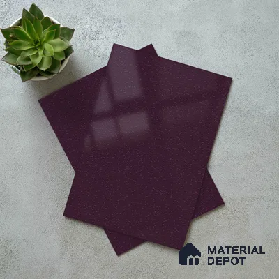 Textured Solid Look LM 02937 Metallic Dark Purple 8 ft x 4 ft Textura Finish Decorative Laminate - 1 mm | Suitable for TV Unit, Wardrobe, Kitchen Cabinets