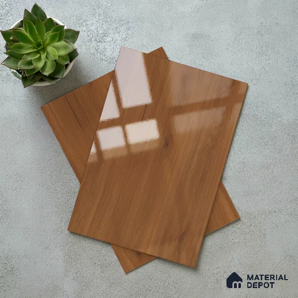 Wooden Look LM 02954 Cyprus 8 ft x 4 ft High Gloss Finish Decorative Laminate - 1 mm | Suitable for TV Unit, Wardrobe, Kitchen Cabinets