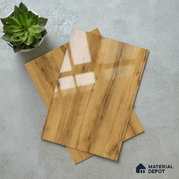 Wooden Look LM 02961 Penut Pine 8 ft x 4 ft High Gloss Finish Decorative Laminate - 1 mm | Suitable for TV Unit, Wardrobe, Kitchen Cabinets