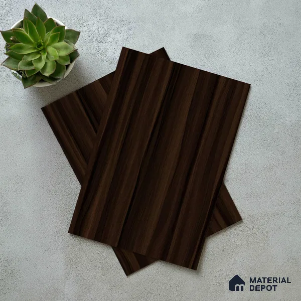 Wooden Look LM 02979 Smoke Walnut 8 ft x 4 ft Extra Matt Finish Decorative Laminate - 1 mm | Suitable for TV Unit, Wardrobe, Kitchen Cabinets