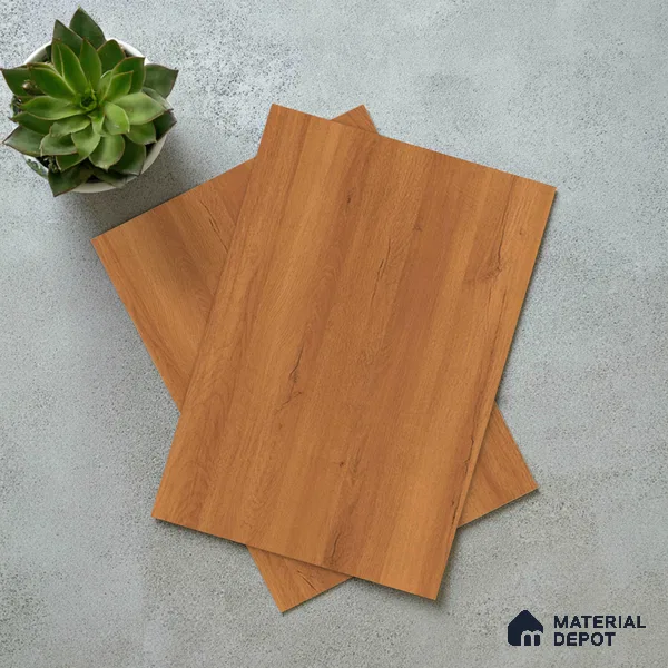 Wooden Look LM 02989 Dessertian 8 ft x 4 ft Suede Finish Decorative Laminate - 1 mm | Suitable for TV Unit, Wardrobe, Kitchen Cabinets