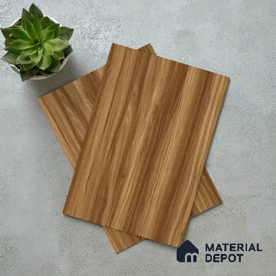 Wooden Look LM 03004 Santana Gold 8 ft x 4 ft Suede Finish Decorative Laminate - 1 mm | Suitable for TV Unit, Wardrobe, Kitchen Cabinets