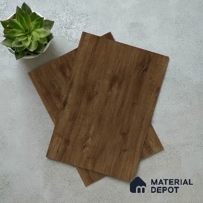 Wooden Look LM 03016 Cuneo Oak Cherry 8 ft x 4 ft Suede Finish Decorative Laminate - 1 mm | Suitable for TV Unit, Wardrobe, Kitchen Cabinets