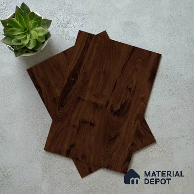 Wooden Look LM 03020 Tongda Walnut 8 ft x 4 ft Suede Finish Decorative Laminate - 1 mm | Suitable for TV Unit, Wardrobe, Kitchen Cabinets