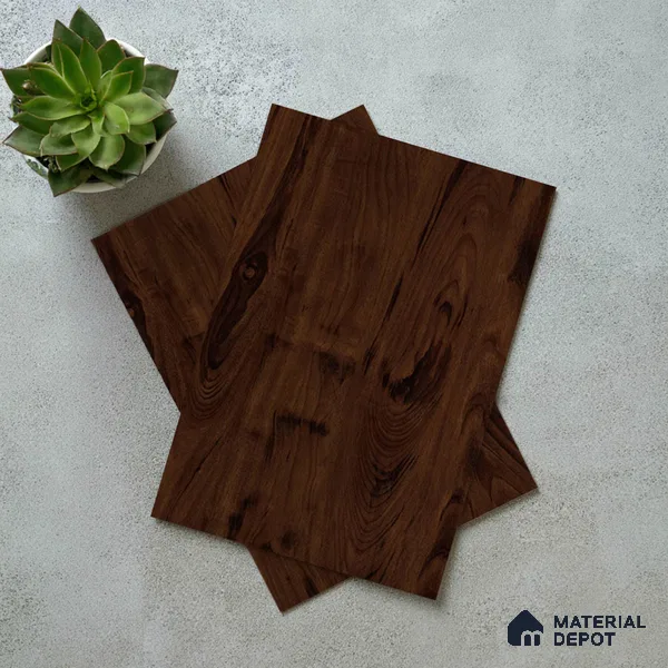 Wooden Look LM 03020 Tongda Walnut 8 ft x 4 ft Suede Finish Decorative Laminate - 1 mm | Suitable for TV Unit, Wardrobe, Kitchen Cabinets