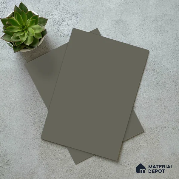 Trout Grey Solid Colors Look LM 03023 Trout 8 ft x 4 ft Zero Soft Matt Finish Decorative Laminate - 1 mm | Suitable for Living Room, Kitchen, Office