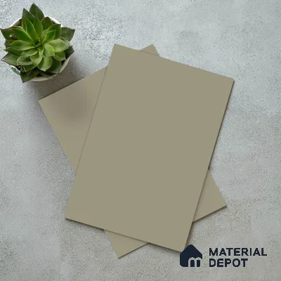 Warm Grey Solid Colors Look LM 03025 Linen Hex 8 ft x 4 ft Zero Soft Matt Finish Decorative Laminate - 1 mm | Suitable for Living Room, Kitchen, Office