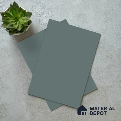 Slate Blue Solid Colors Look LM 03028 Skyesh 8 ft x 4 ft Zero Soft Matt Finish Decorative Laminate - 1 mm | Suitable for Living Room, Kitchen, Office