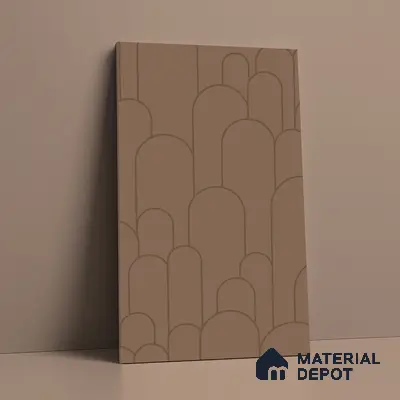 Patterned Look LM 15534 Ochre Brown 8 ft x 4 ft Texture Finish Decorative Laminate - 1 mm | Suitable for Bedroom, TV Unit, Wardrobe