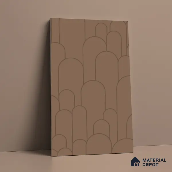 Patterned Look LM 15534 Ochre Brown 8 ft x 4 ft Texture Finish Decorative Laminate - 1 mm | Suitable for Bedroom, TV Unit, Wardrobe