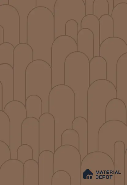 Patterned Look LM 15534 Ochre Brown 8 ft x 4 ft Texture Finish Decorative Laminate - 1 mm | Suitable for Bedroom, TV Unit, Wardrobe