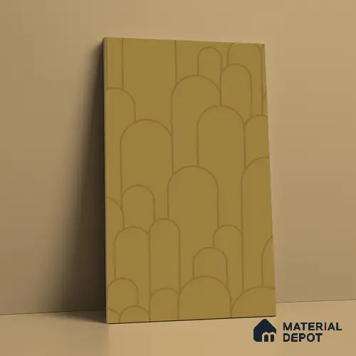 Patterned Look LM 15533 Pale Goldenrod 8 ft x 4 ft Texture Finish Decorative Laminate - 1 mm | Suitable for Bedroom, TV Unit, Wardrobe
