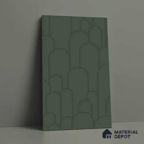 Patterned Look LM 15531 Sage Green 8 ft x 4 ft Texture Finish Decorative Laminate - 1 mm | Suitable for Bedroom, TV Unit, Wardrobe