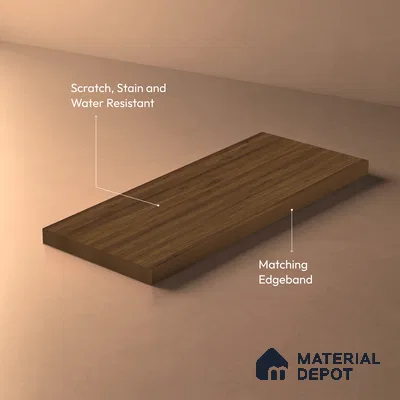 Wooden Look LM 01739 Malaysian Meranti 8 ft x 4 ft Suede Finish Decorative Laminate - 1 mm | Suitable for TV Unit, Wardrobe, Kitchen Cabinets