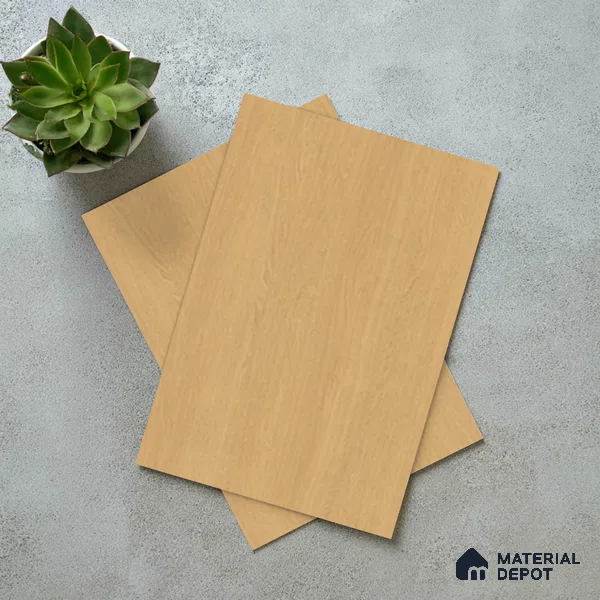 Wooden Look LM 01747 Dense Teakwood 8 ft x 4 ft Suede Finish Decorative Laminate - 1 mm | Suitable for TV Unit, Wardrobe, Kitchen Cabinets