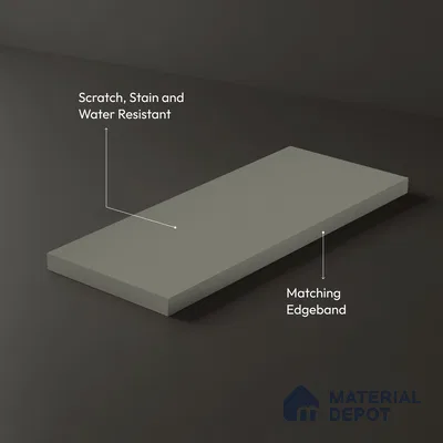 Solid Colors Look LM 01767 Light Light Warm Grey 8 ft x 4 ft Suede Finish Decorative Laminate - 1 mm | Suitable for Living Room, Kitchen, Office