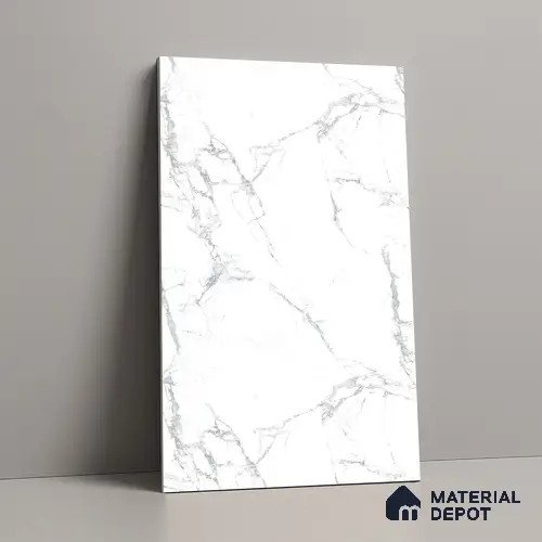 Marble Look LM 15516 Cloud Italino 8 ft x 4 ft Matte Finish Decorative Laminate - 1 mm | Suitable for TV Unit, Wardrobe, Kitchen Cabinets