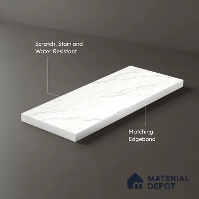 Marble Look LM 15514 Exposed Concrete 8 ft x 4 ft Matte Finish Decorative Laminate - 1 mm | Suitable for TV Unit, Wardrobe, Kitchen Cabinets