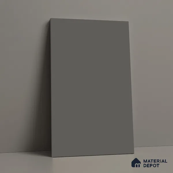 Solid Colors Look LM 01693 Storm Grey 8 ft x 4 ft Super Matte Finish Decorative Laminate - 1 mm | Suitable for Living Room, Kitchen, Office