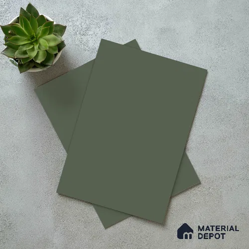 Solid Colors Look LM 15567 Sage Green 8 ft x 4 ft Matte Finish Decorative Laminate - 1 mm | Suitable for Living Room, Kitchen, Office