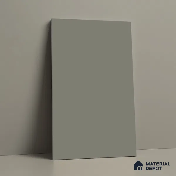 Solid Colors Look LM 01697 Light Warm Light Grey 8 ft x 4 ft Super Matte Finish Decorative Laminate - 1 mm | Suitable for Living Room, Kitchen, Office