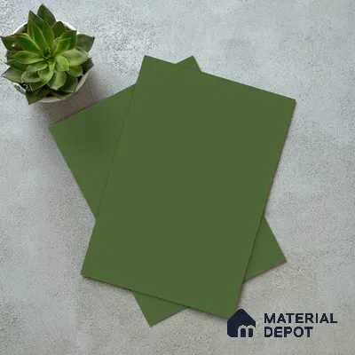 Solid Colors Look LM 01699 Parrot Green 8 ft x 4 ft Super Matte Finish Decorative Laminate - 1 mm | Suitable for Living Room, Kitchen, Office