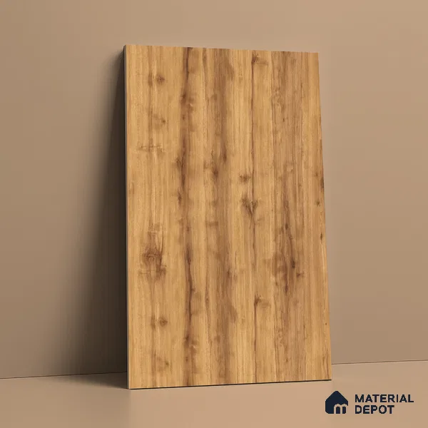 Wooden Look LM 01645 Mustard Yew 8 ft x 4 ft Texture Finish Decorative Laminate - 1 mm | Suitable for TV Unit, Wardrobe, Kitchen Cabinets