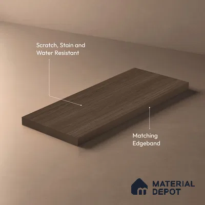 Wooden Look LM 01661 Hard Hemlock 8 ft x 4 ft Texture Finish Decorative Laminate - 1 mm | Suitable for TV Unit, Wardrobe, Kitchen Cabinets