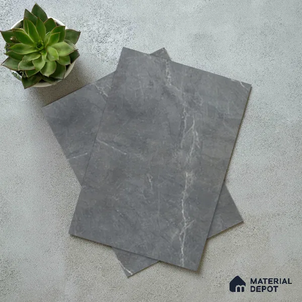 Stone Look LM 15537 Dull Calacatta 8 ft x 4 ft Texture Finish Decorative Laminate - 1 mm | Suitable for TV Unit, Wardrobe, Kitchen Cabinets