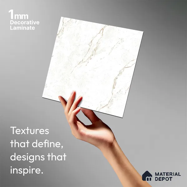 Stone Look LM 15513 Exposed Concrete 8 ft x 4 ft Texture Finish Decorative Laminate - 1 mm | Suitable for TV Unit, Wardrobe, Kitchen Cabinets