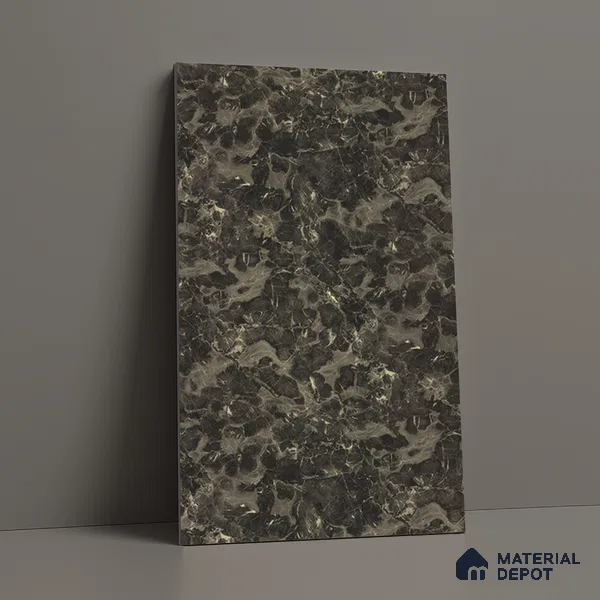 Marble Look LM 01619 Dynamic Calacatta 8 ft x 4 ft Texture Finish Decorative Laminate - 1 mm | Suitable for TV Unit, Wardrobe, Kitchen Cabinets