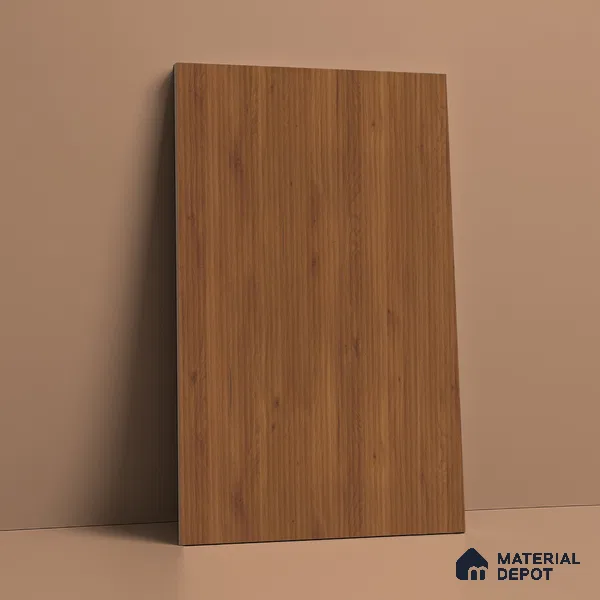 Wooden Fluted Look LM 01260 Cyprus 8 ft x 4 ft Bamboo Channel Finish Decorative Laminate - 1 mm | Suitable for TV Unit, Wardrobe, Kitchen Cabinets