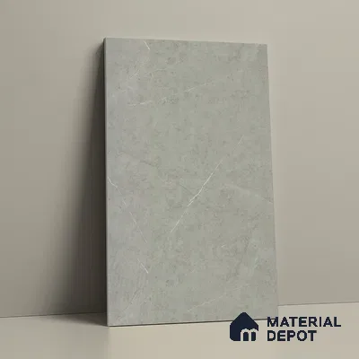 Grey Marble Look LM 02802 Cementro Light 8 ft x 4 ft Zero Soft Matt Finish Decorative Laminate - 1 mm | Suitable for TV Unit, Wardrobe, Kitchen Cabinets