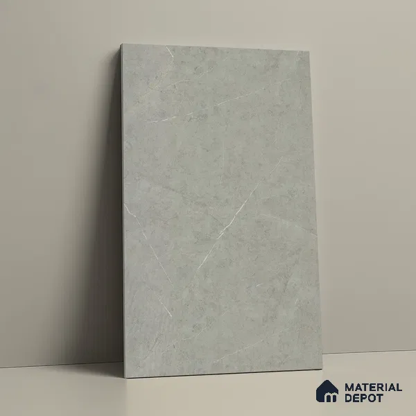 Grey Marble Look LM 02802 Cementro Light 8 ft x 4 ft Zero Soft Matt Finish Decorative Laminate - 1 mm | Suitable for TV Unit, Wardrobe, Kitchen Cabinets