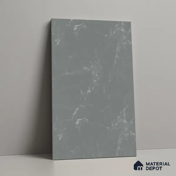 Grey Marble Look LM 02805 Grey Panda Marble 8 ft x 4 ft Natural Thermal Stone Finish Decorative Laminate - 1 mm | Suitable for TV Unit, Wardrobe, Kitchen Cabinets