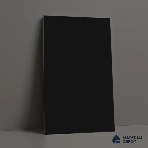 Textured Solid Look LM 02827 Natural Black 8 ft x 4 ft Stone Finish Decorative Laminate - 1 mm | Suitable for TV Unit, Wardrobe, Kitchen Cabinets
