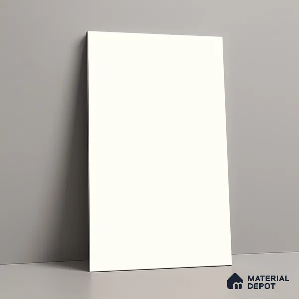 Textured Solid Look LM 02834 Egg White 8 ft x 4 ft Capella Finish Decorative Laminate - 1 mm | Suitable for TV Unit, Wardrobe, Kitchen Cabinets