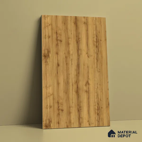 Wooden Look LM 02870 Peanut Pine 8 ft x 4 ft Zero Soft Oak Finish Decorative Laminate - 1 mm | Suitable for TV Unit, Wardrobe, Kitchen Cabinets
