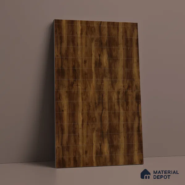 Wooden Look LM 02885 Kenya Wooden 8 ft x 4 ft Zontal Line Finish Decorative Laminate - 1 mm | Suitable for TV Unit, Wardrobe, Kitchen Cabinets