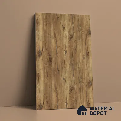Wooden Look LM 02891 Light Natural Oak 8 ft x 4 ft Metallic Finish Decorative Laminate - 1 mm | Suitable for TV Unit, Wardrobe, Kitchen Cabinets