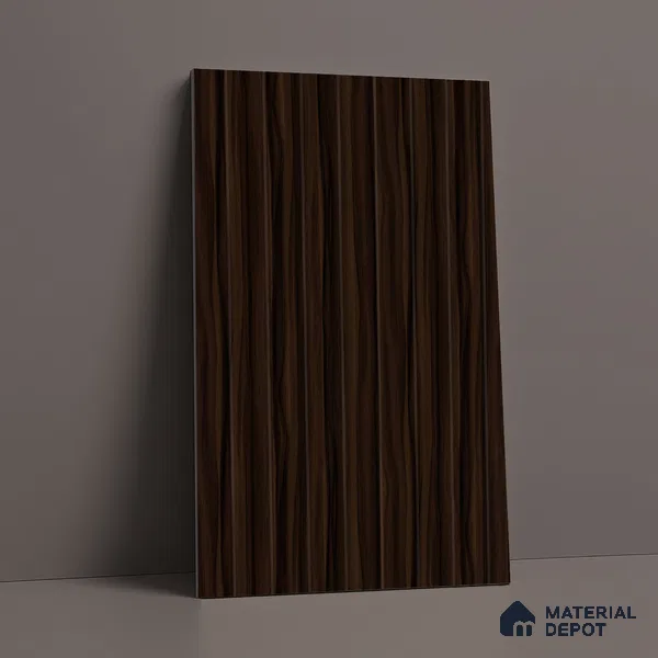 Wooden Look LM 02914 Smoke Walnut 8 ft x 4 ft Impress Grain Finish Decorative Laminate - 1 mm | Suitable for TV Unit, Wardrobe, Kitchen Cabinets