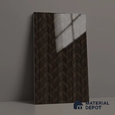Brown Marble Look LM 02924 Smoke Walnut 8 ft x 4 ft Leaf Art Finish Decorative Laminate - 1 mm | Suitable for TV Unit, Wardrobe, Kitchen Cabinets