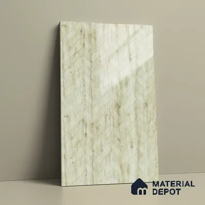 Beige Marble Look LM 02925 Cuneo Oak Light 8 ft x 4 ft Leaf Art Finish Decorative Laminate - 1 mm | Suitable for TV Unit, Wardrobe, Kitchen Cabinets