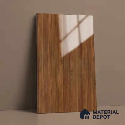 Wooden Look LM 02949 Balsa Red 8 ft x 4 ft High Gloss Finish Decorative Laminate - 1 mm | Suitable for TV Unit, Wardrobe, Kitchen Cabinets