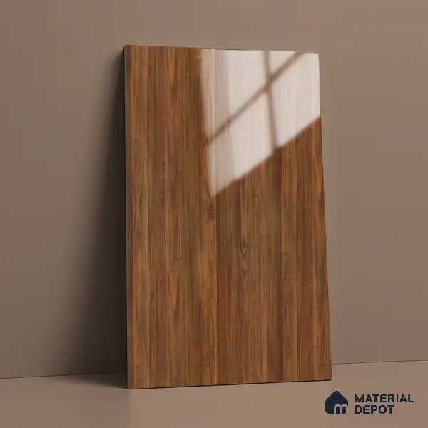 Wooden Look LM 02949 Balsa Red 8 ft x 4 ft High Gloss Finish Decorative Laminate - 1 mm | Suitable for TV Unit, Wardrobe, Kitchen Cabinets