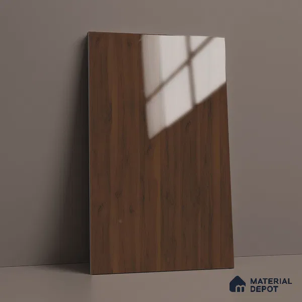 Wooden Look LM 02952 Dare Walnut 8 ft x 4 ft High Gloss Finish Decorative Laminate - 1 mm | Suitable for TV Unit, Wardrobe, Kitchen Cabinets