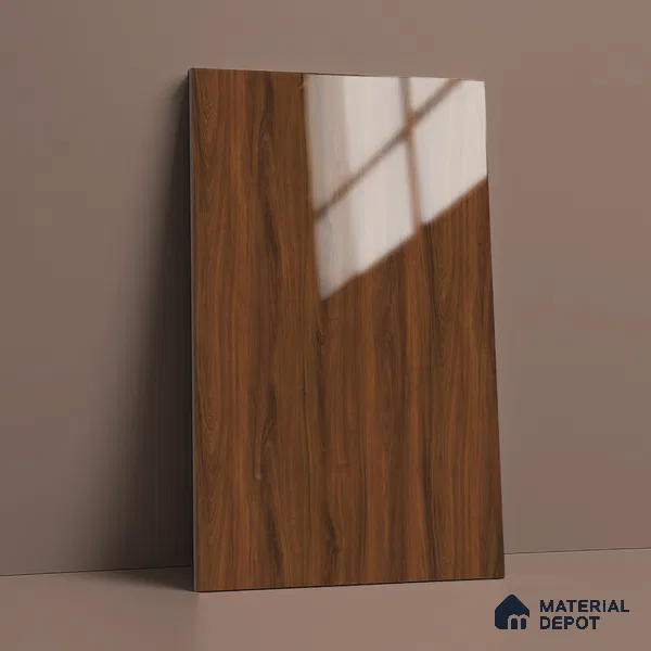 Wooden Look LM 02957 Buxus 8 ft x 4 ft High Gloss Finish Decorative Laminate - 1 mm | Suitable for TV Unit, Wardrobe, Kitchen Cabinets