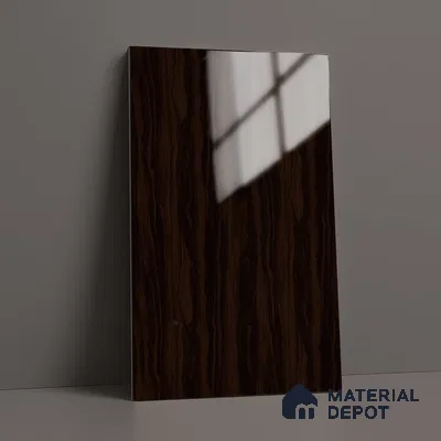 Wooden Look LM 02960 Fume Walnut 8 ft x 4 ft High Gloss Finish Decorative Laminate - 1 mm | Suitable for TV Unit, Wardrobe, Kitchen Cabinets